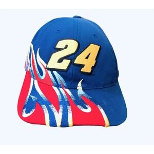 Hat JEFF GORDAN #24 BRICKYARD 400 Strapback Cap Vintage Flames Nascar Race Promo